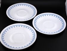 Vintage Corelle Corning Snowflake Blue Garland Replacement Saucer Lot picture