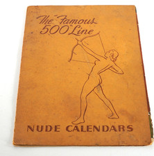 1952 THE FAMOUS 500 LINE PINUP NUDE CALENDAR SALESMAN'S SAMPLE 8 pictures RARE picture