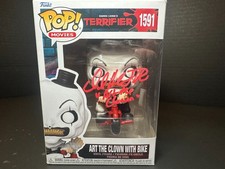 Terrifier ART the CLOWN DAVID HOWARD THORNTON Signed Funko 1591  w COA picture
