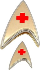 Strange new worlds set Medical Badge+ pin STAR TREK QMX official Licensed new picture