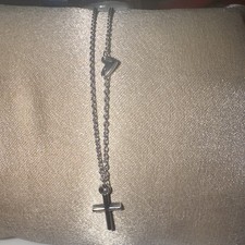 James Avery Sterling Cross Pendant Necklace w/ Chain & Tag - Christianity picture