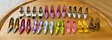 (14) PAIRS OF MINIATURE HIGH HEEL SHOE ORNAMENTS - HALLMARK & BARBIE - DOLLHOUSE picture