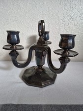 Vintage Three Arm Silver Candle Holder, Keller Paris picture