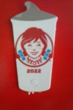 2022 Wendys FROSTY KEY TAGS NEW FOR 2022~ KEY TAGS Frosty JR~STRAWBERRY IS HERE picture