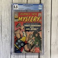 Vintage JOURNEY INTO MYSTERY #100 1/64 CGC Universal Grade 5.5 Marvel Comic Book picture