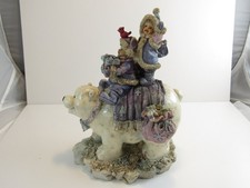 Vintage Boyds Bears Winter Friends Polar Bear Figurine Christmas Decor 7in picture