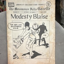 The Menomonee Falls Gazette #179 (1975) Modesty Blaise Street Ent. B&W picture
