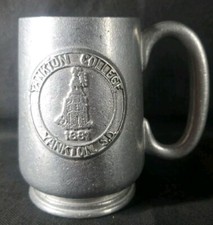 Yankton College S.D. Pewter Mug Cup Stein 1881 Very Rare Vintage 5