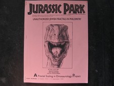 1994 JURASSIC PARK UNAUTHORIZED JEWISH FRACTALS 1st Print Stephen Pickering RARE picture