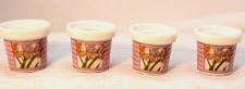 Miniature tiny flower pot vases/ candlesticks  - lavender floral 1