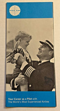 Vintage 1968 Pan Am Pilot Recruitment Brochure Form 9244-2141A Map Cockpit Photo picture