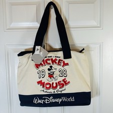Disney Parks Mickey Mouse 1928 Tote Bag Walt Disney World Canvas NWT picture