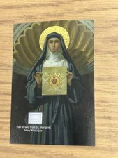 Saint Margaret Mary Alacoque hair strand lock relic Catholic Church Photo picture