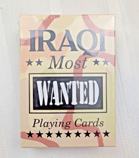 2003 Iraqi Most Wanted Playing Cards Military Iraq. Sealed New High Quality picture