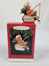 Vintage 1995 Hallmark Keepsake “Bobbin Along” Ornament With Box #QX5879 Beaver picture