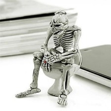 Halloween Creative Skull Keychain Pendant Toilet Ghost PVC Key Ring Car Keyring picture