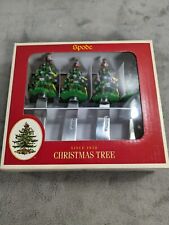 Set Of 4 Spode Christmas Tree Spreaders Canape Knives picture