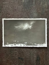 Real-Photo Postcard/Press-Photo of Volcano Eruption with Lightning, c. 1957 picture