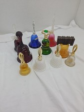 Vintage Avon Bell Perfume Bottle Collection – Lot Of 10– Unique Handles & Colors picture