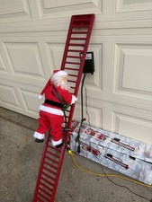 Mr Christmas Deluxe 56” Climbing Santa Lighted & Musical 15 Songs (rm) picture
