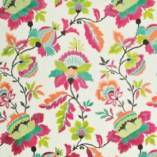 Clarence House Large Scale Floral Vine Embroidery Fabric- Adele Hot Pink 1.10 yd picture