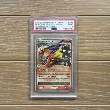 POKEMON BLAZIKEN FB LV.X HOLO 142/147 PLATINUM SUPREME VICTORS 2009 PSA 9 picture