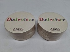 50 Budweiser Retro 1963 Round 4” Coasters NEW SEALED picture