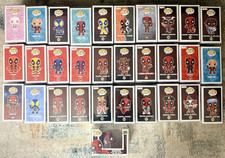 Deadpool Funko Pop Lot 31 New IN PROTECTORS NO DOUBLES over $550 PPG Value picture