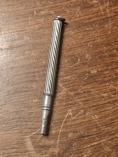 Sterling Silver Sliding Propelling Mechanical Pencil Ring Top Victorian Era Vtg picture