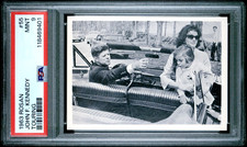 PSA 9 1963 Rosan John F Kennedy Jackie O Jacqueline Onassis #55 Rookie Card 60s picture