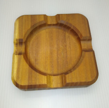 Luxury Mulberry wood Cigar ashtray Handmade in Reclaimed wood Simple Minimalist picture