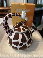 Supreme Housewares Giraffe Whistling Enamel On Steel Teapot  Kettle, Collectable picture