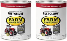 International Harvester Red Paint Quart Pack of 2 Heavy Duty Ultra Durable 80... picture