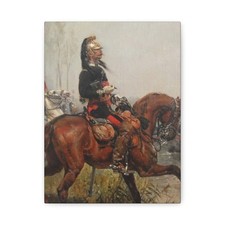 Alphonse-Marie-Adolphe de Neuville (1835-1885) Dragoons - Canvas Wall Art picture