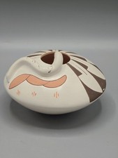 Chris Teller Isleta Pueblo Pottery Bowl – Snake Effigy   picture