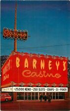 c1960s Barney's Casino, South Shore of Lake Tahoe, Nevada Postcard picture