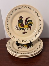 Vintage Metlox Poppytrail Rooster Set of (4) 10