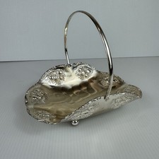 Vintage QUIST West Germany Silverplate Tarnish Resistant Basket Moveable Handle  picture