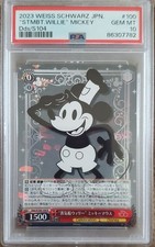 Weiss Schwarz JPN 2023 Disney 100 Steamboat Willie Mickey #100 PSA 10 picture