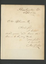 JOHN GODFREY SAXE (1816-1887) signed handwritten letter | Poet - autograph picture