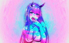 Anime Zero Two Darling Franxx Art 11x17 Poster picture