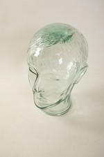 Lifesize Glass Wig Hat Head (N7L/JSF6) Young Adult Man w/Parted Hair Boy picture