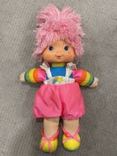 Vintage 1983 Rainbow Brite Baby Brite Tickled Pink Doll Hallmark Pink Hair picture