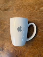 Apple Logo Ceramic Coffee Mug White Gray Apple Store Infinite Loop Cupertino picture