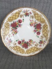Elizabethan Fine Bone China In Dovedale Pattern Saucer 5 5/8” For Footed Cup picture