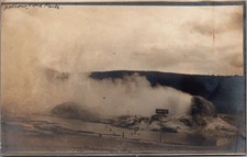 1909 RPPC Yellowstone Grotto Geyser Postcard World's Fair Seattle picture