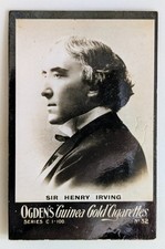 1902 Ogdens Guinea Gold Tobacco Card - Series C - #32 Sir Henry Irving  picture