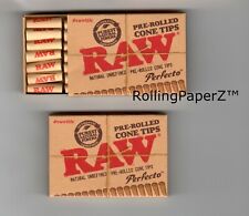 TWO PACKS of RAW Perfecto PRE-ROLLED CONE Tips/ 21 per Pack/ 42 Tips Total picture