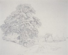 Carmiencke Cold Spring 1850s Vintage Landscape Pencil Drawing Photo Reprint Wall picture