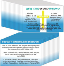 240Pcs Gospel Tracts Plan of Salvation Cards Pocket Holy Prayer Cards Bible Trac picture